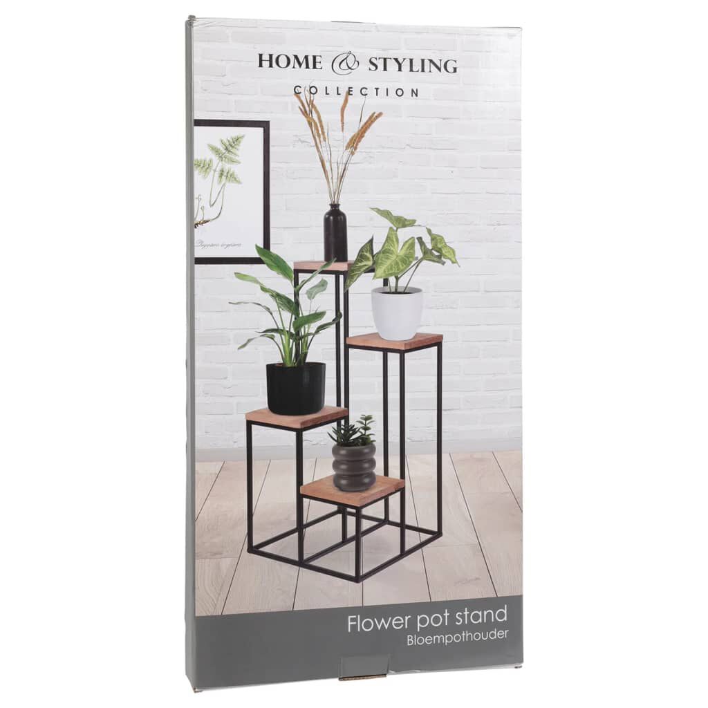 Support Plantes HOMEXIN En Bambou | Étagère Échelle 6 Niveaux | Pour Pots 20-30cm | Intérieur/Extérieur | Design Naturel