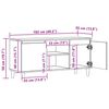 vidaXL Meuble TV ch&ecirc;ne artisanal 102x35x50 cm bois d'ing&eacute;nierie