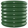 vidaXL Lit surélevé de jardin Acier galvanisé 332x40x36 cm Vert