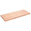 vidaXL Dessus de table marron clair bois ch&ecirc;ne massif trait&eacute;