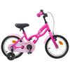 vidaXL V&eacute;lo pour Enfants 14 Pouces pour les 3-5 ans Rose fonc&eacute;