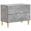 vidaXL Table de chevet Gris b&eacute;ton 62 x 34,5 x 48 cm Bois d'ing&eacute;nierie