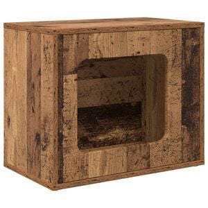 vidaXL Maison pour chat Bois ancien 51 x 30 x 42,5 cm