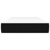 vidaXL Matelas de lit à ressorts ensachés Noir 90x200x20 cm Tissu