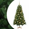vidaXL Sapin de No&euml;l artificiel avec boules 120 cm 150 LED Blanc chaud