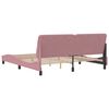 vidaXL Cadre de lit sans matelas rose 180x200 cm velours