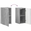vidaXL Ensemble meuble TV 4 pcs Gris Sonoma Bois d'ing&eacute;nierie
