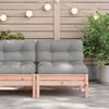 vidaXL Canapé de jardin sans accoudoirs coussins bois massif douglas