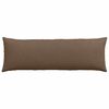vidaXL Coussins de canapé 2 pcs Marron 120 x 40 cm tissu