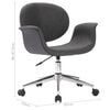 vidaXL Chaise pivotante de bureau Gris Tissu