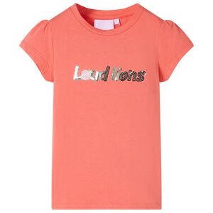 vidaXL T-shirt enfant &agrave; manches courtes corail 116