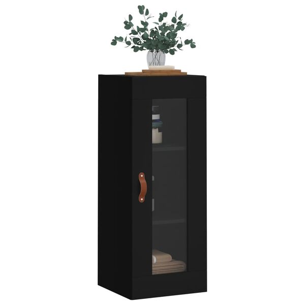vidaXL Armoire murale noir 34,5x34x90 cm