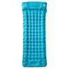 vidaXL Matelas de camping autogonflant avec oreiller 1 personne bleu
