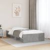 vidaXL Cadre de lit sans matelas gris béton 90x200cm bois d'ingénierie