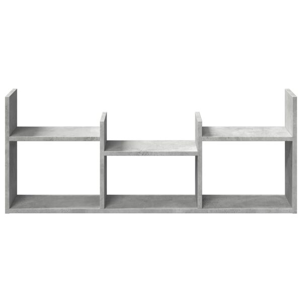 vidaXL Armoire murale 100x18x40 cm gris b&eacute;ton bois d'ing&eacute;nierie