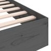 vidaXL Cadre de lit sans matelas gris bois massif 75x190 cm