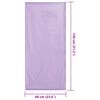 vidaXL Serviettes de chaise d'ext&eacute;rieur 2 pcs Violet 130 x 60 cm