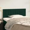 vidaXL T&ecirc;te de lit Vert fonc&eacute; 100x5x78/88 cm Velours