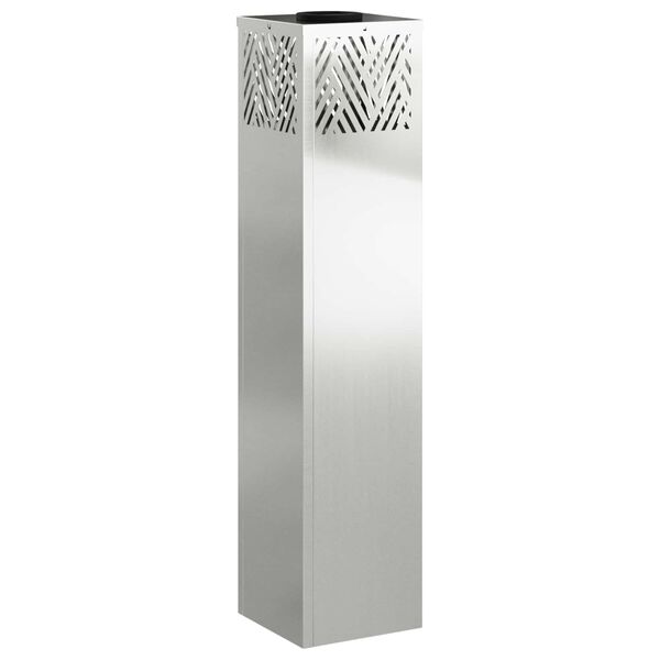 vidaXL Lumi&egrave;re de chemin LED solaire 2 pcs Argent&eacute; Galvanis&eacute;