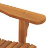 vidaXL Chaises de jardin Adirondack repose-pieds lot de 2 teck solide