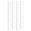 vidaXL Casier &agrave; vin mural pour 24 bouteilles 2 pcs Blanc Fer