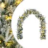 vidaXL Guirlande de No&euml;l Vert et blanc 270 cm PVC et PE 50 LED