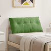 vidaXL Coussin de Dos Vert clair 100 x 50 cm Tissu en velours c&ocirc;tel&eacute;
