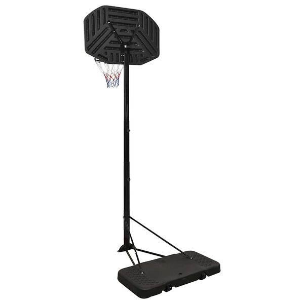 vidaXL Support de basket-ball Noir 258-363 cm Polyéthylène