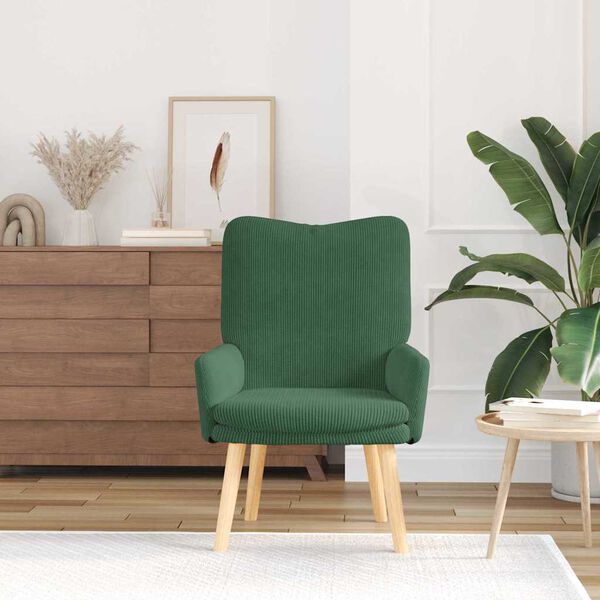 vidaXL fauteuil Vert Jungle 63 x 67 x 94 cm tissu