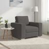 vidaXL Fauteuil gris fonc&eacute; 100x77x82 cm tissu velours c&ocirc;tel&eacute;