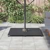 vidaXL Pied de parasol Gris fonc&eacute; 100 x 100 x 4 cm Acier