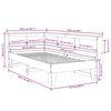 vidaXL Lit biblioth&egrave;que sans matelas 90x200 cm bois de pin massif