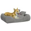 vidaXL Coussin avec oreillers pour chien Gris 75x58x18 cm Tissu Oxford