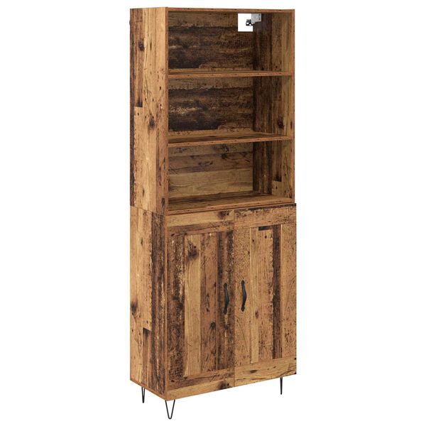 vidaXL Haut Armoire 2 pcs Bois ancien Bois d'ing&eacute;nierie