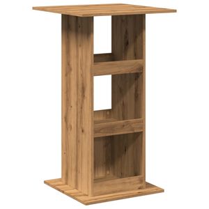 vidaXL Table de bar avec rangement ch&ecirc;ne artisanal bois d&rsquo;ing&eacute;nierie