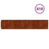 vidaXL Bordures de pelouse 10 pcs 20x103 cm acier corten flexible