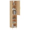 vidaXL Buffet haut Ch&ecirc;ne sonoma 34,5x34x180 cm Bois d'ing&eacute;nierie