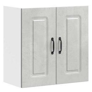 vidaXL Armoire murale de cuisine Kalmar gris béton bois d'ingénierie