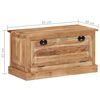 vidaXL Banc de rangement de chaussures 85x40x45cm Bois d'acacia massif