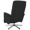 vidaXL Fauteuil inclinable avec repose-pieds noir tissu