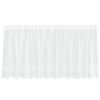 vidaXL Rideau en Dentelle Floral Blanc 120 x 300 cm Polyester
