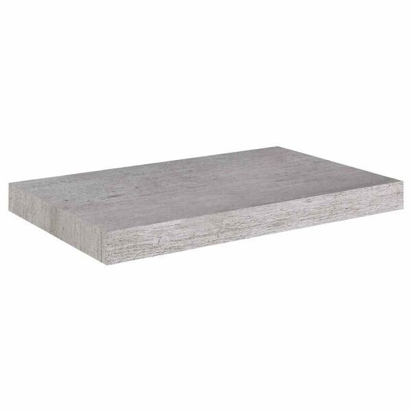 vidaXL &Eacute;tag&egrave;re murale flottante gris b&eacute;ton 50x23x3,8 cm MDF