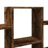 vidaXL &Eacute;tag&egrave;re murale ch&ecirc;ne fum&eacute; 159x18x66 cm bois d'ing&eacute;nierie