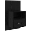 vidaXL Cabinet de chevet avec tiroir 2 pcs Ch&ecirc;ne noir 50 x 32,5 x 80cm