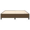 vidaXL Cadre de lit &agrave; ressorts marron fonc&eacute; 180x200 cm tissu