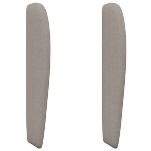 vidaXL Oreille de t&ecirc;te de lit Beige tissu