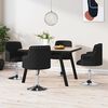 vidaXL Chaises &agrave; manger lot de 4 noir tissu