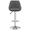 vidaXL Tabouret de bar Gris foncé Velours
