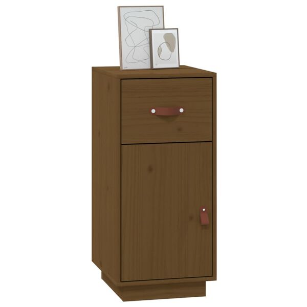 vidaXL Buffet Marron miel 34x40x75 cm Bois massif de pin