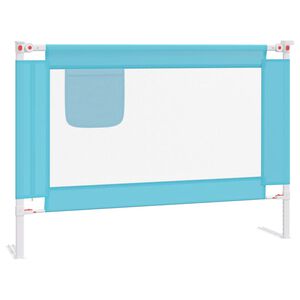 vidaXL Barri&egrave;re de s&eacute;curit&eacute; de lit enfant Bleu 90x25 cm Tissu